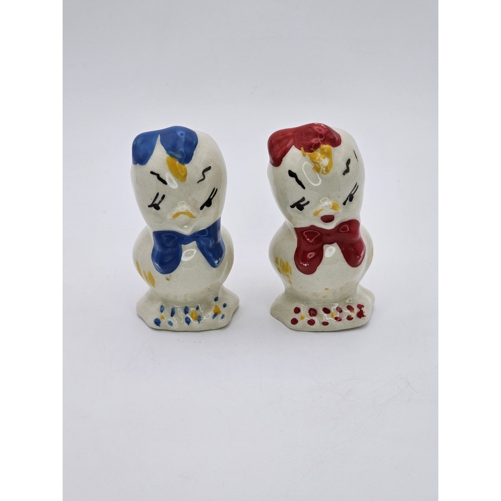 VINTAGE SHAWNEE CHICKS Salt And Pepper Shakers MCM Chickens Farm‎ House Decor